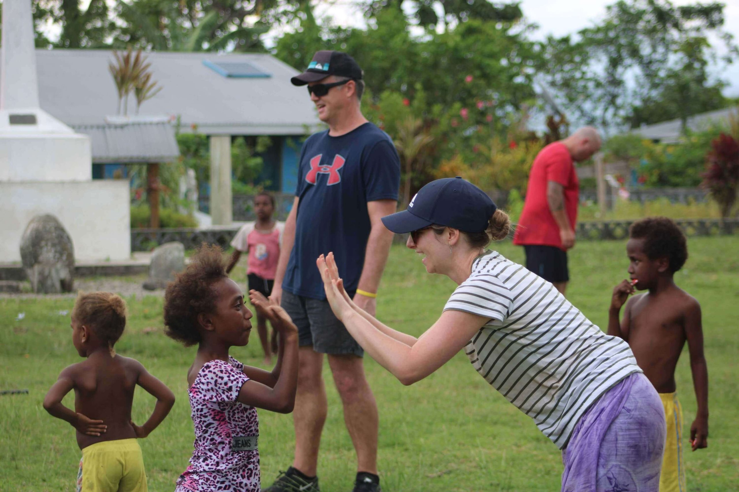Nicole with Kids in Vanuatu