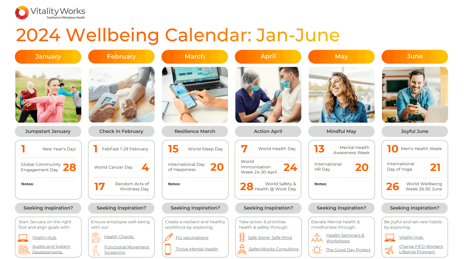 Download: Vitality Works 2024 Wellbeing Calendar